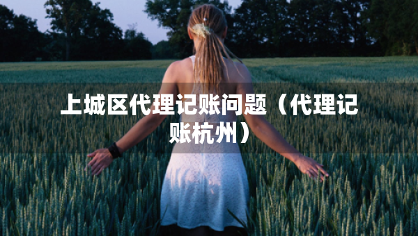 上城區(qū)代理記賬問題（代理記賬杭州）