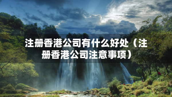 注冊香港公司有什么好處(注冊香港公司注意事項) 注冊香港公司有什么好處(注冊香港公司注意事項)