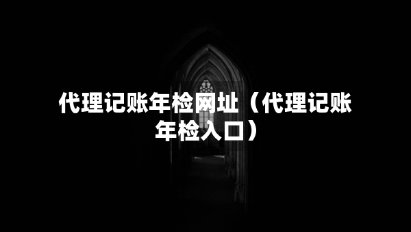 代理記賬年檢網(wǎng)址（代理記賬年檢入口）