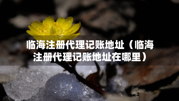臨海注冊(cè)代理記賬地址（臨海注冊(cè)代理記賬地址在哪里）