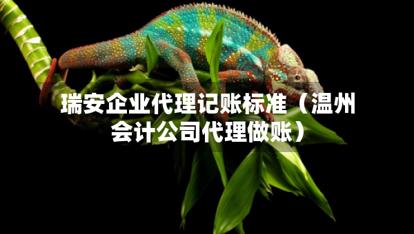 瑞安企業(yè)代理記賬標(biāo)準(zhǔn)（溫州會計(jì)公司代理做賬）