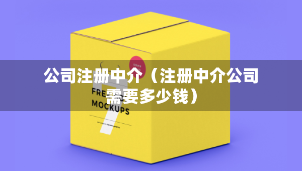 公司注冊中介（注冊中介公司需要多少錢）