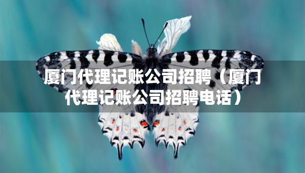 廈門代理記賬公司招聘（廈門代理記賬公司招聘電話）
