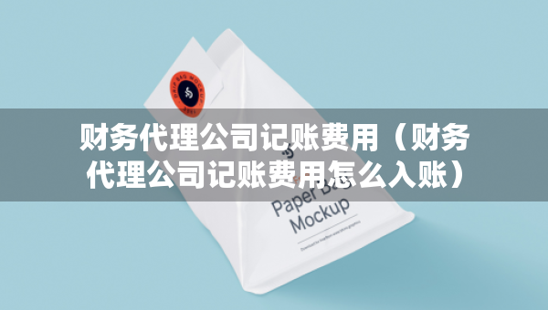 財務(wù)代理公司記賬費用（財務(wù)代理公司記賬費用怎么入賬）