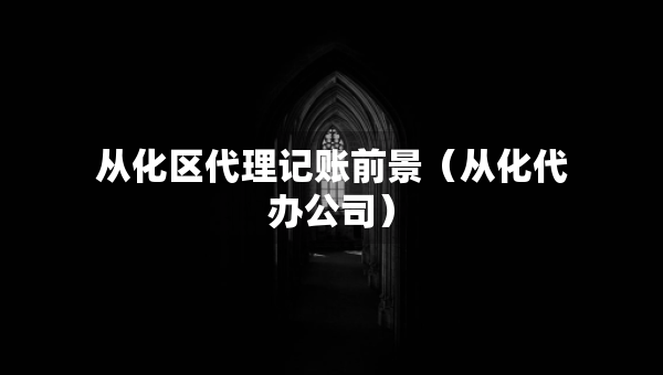 從化區(qū)代理記賬前景（從化代辦公司）
