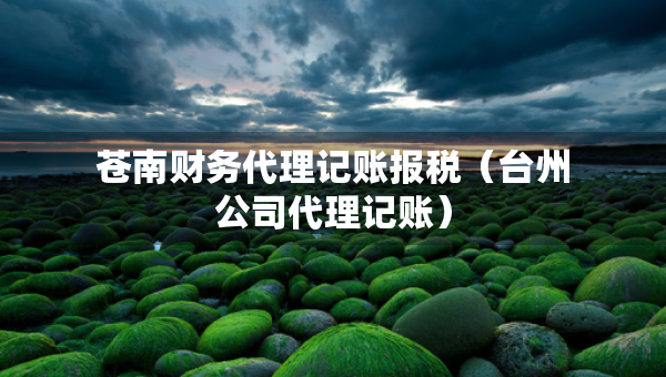 蒼南財務(wù)代理記賬報稅（臺州公司代理記賬）