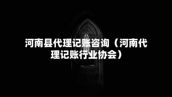 河南縣代理記賬咨詢（河南代理記賬行業(yè)協(xié)會）