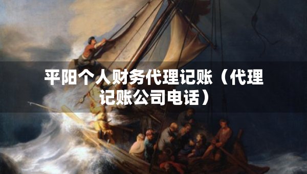 平陽個人財務代理記賬（代理記賬公司電話）