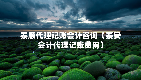 泰順代理記賬會計咨詢（泰安會計代理記賬費(fèi)用）