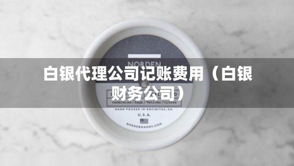 白銀代理公司記賬費(fèi)用（白銀財(cái)務(wù)公司）