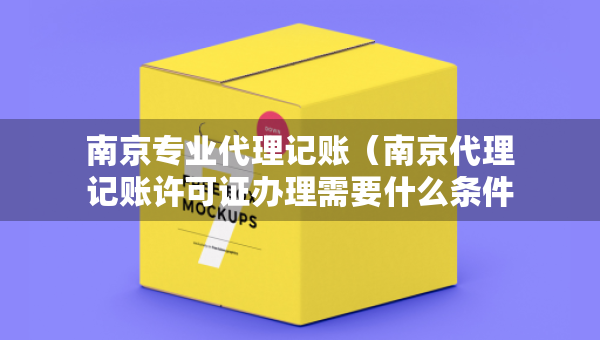 南京專業(yè)代理記賬（南京代理記賬許可證辦理需要什么條件）