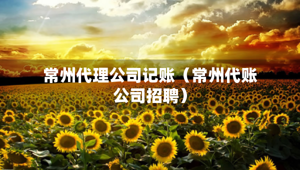 常州代理公司記賬(常州代賬公司招聘) 常州代理公司記賬(常州代賬公司招聘)