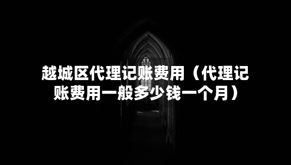 越城區(qū)代理記賬費(fèi)用（代理記賬費(fèi)用一般多少錢一個(gè)月）