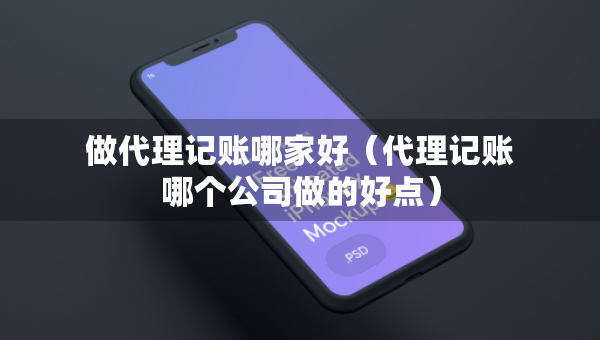 做代理記賬哪家好（代理記賬哪個(gè)公司做的好點(diǎn)）