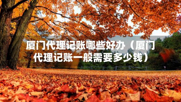 廈門代理記賬哪些好辦（廈門代理記賬一般需要多少錢）