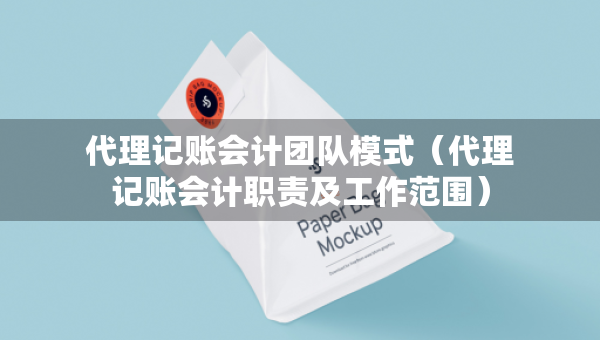 代理記賬會計團隊模式（代理記賬會計職責(zé)及工作范圍）