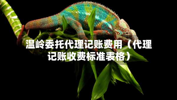 溫嶺委托代理記賬費用（代理記賬收費標準表格）