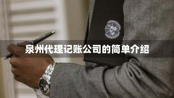 泉州代理記賬公司的簡(jiǎn)單介紹