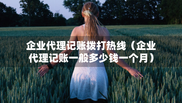 企業(yè)代理記賬撥打熱線（企業(yè)代理記賬一般多少錢一個(gè)月）