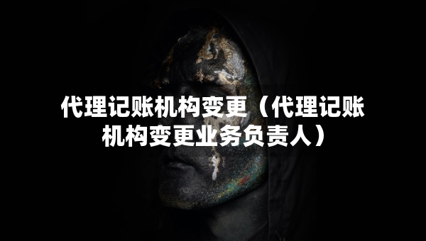 代理記賬機(jī)構(gòu)變更（代理記賬機(jī)構(gòu)變更業(yè)務(wù)負(fù)責(zé)人）