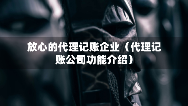 放心的代理記賬企業(yè)（代理記賬公司功能介紹）