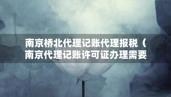 南京橋北代理記賬代理報稅(南京代理記賬許可證辦理需要什么條件) 南京橋北代理記賬代理報稅(南京代理記賬許可證辦理需要什么條件)