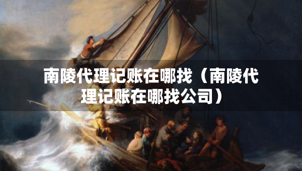 南陵代理記賬在哪找（南陵代理記賬在哪找公司）