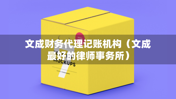 文成財(cái)務(wù)代理記賬機(jī)構(gòu)（文成最好的律師事務(wù)所）