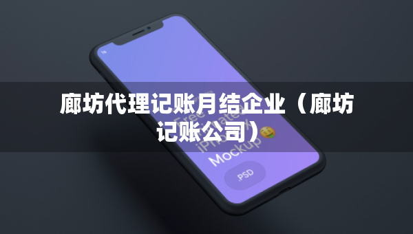 廊坊代理記賬月結(jié)企業(yè)（廊坊記賬公司）