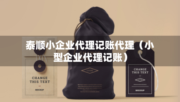 泰順小企業(yè)代理記賬代理（小型企業(yè)代理記賬）