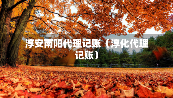 淳安南陽代理記賬（淳化代理記賬）