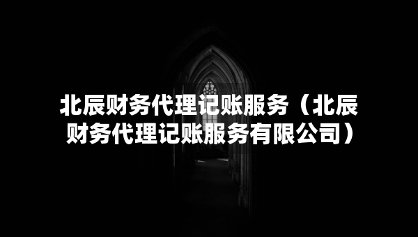 北辰財務(wù)代理記賬服務(wù)（北辰財務(wù)代理記賬服務(wù)有限公司）