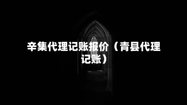 辛集代理記賬報(bào)價(jià)（青縣代理記賬）