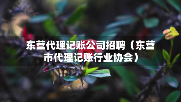 東營代理記賬公司招聘（東營市代理記賬行業(yè)協(xié)會）