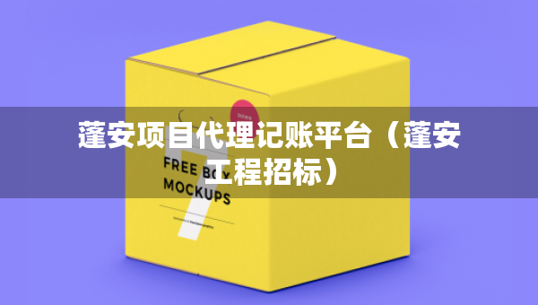 蓬安項目代理記賬平臺（蓬安工程招標(biāo)）