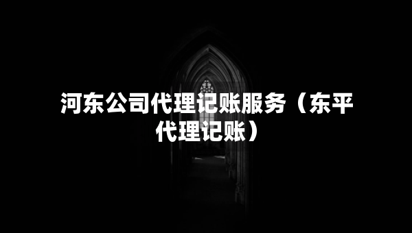 河?xùn)|公司代理記賬服務(wù)（東平代理記賬）