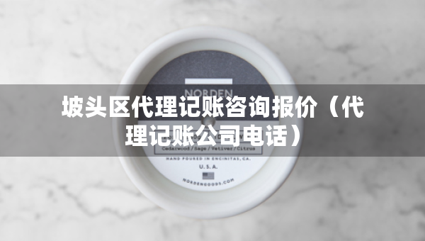 坡頭區(qū)代理記賬咨詢報價（代理記賬公司電話）