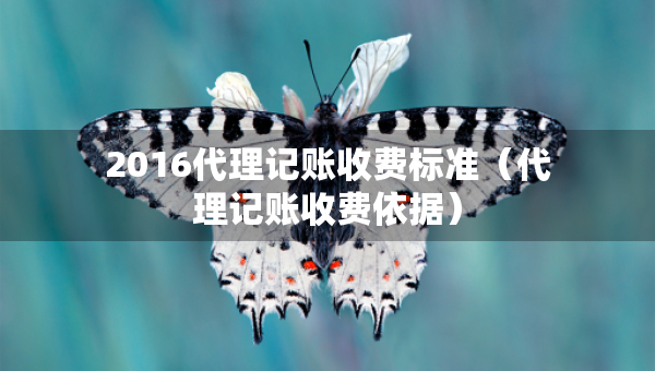 2016代理記賬收費(fèi)標(biāo)準(zhǔn)(代理記賬收費(fèi)依據(jù)) 2016代理記賬收費(fèi)標(biāo)準(zhǔn)(代理記賬收費(fèi)依據(jù))