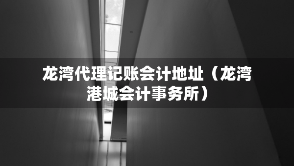 龍灣代理記賬會(huì)計(jì)地址(龍灣港城會(huì)計(jì)事務(wù)所) 龍灣代理記賬會(huì)計(jì)地址(龍灣港城會(huì)計(jì)事務(wù)所)