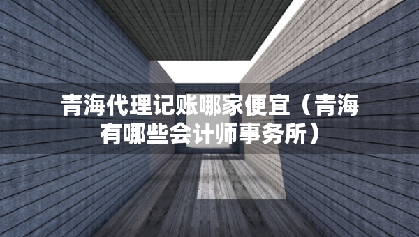 青海代理記賬哪家便宜(青海有哪些會計師事務所) 青海代理記賬哪家便宜(青海有哪些會計師事務所)