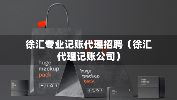 徐匯專業(yè)記賬代理招聘（徐匯代理記賬公司）