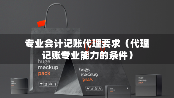 專業(yè)會(huì)計(jì)記賬代理要求（代理記賬專業(yè)能力的條件）
