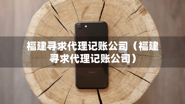 福建尋求代理記賬公司（福建尋求代理記賬公司）