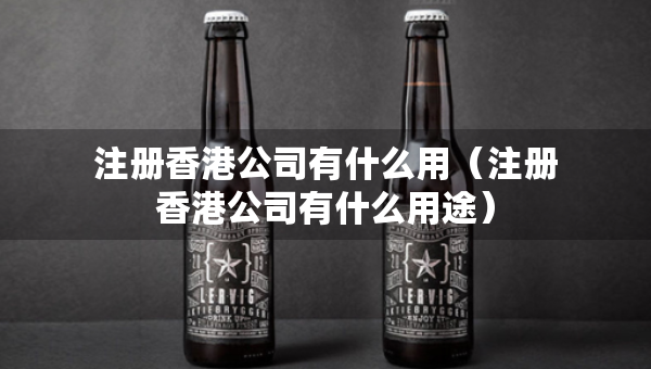 注冊(cè)香港公司有什么用（注冊(cè)香港公司有什么用途）