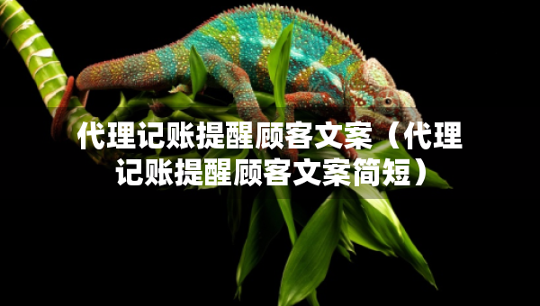 代理記賬提醒顧客文案(代理記賬提醒顧客文案簡短) 代理記賬提醒顧客文案(代理記賬提醒顧客文案簡短)
