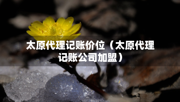 太原代理記賬價(jià)位（太原代理記賬公司加盟）