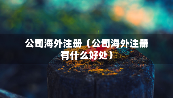 公司海外注冊（公司海外注冊有什么好處）