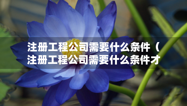 注冊(cè)工程公司需要什么條件（注冊(cè)工程公司需要什么條件才能注冊(cè)）
