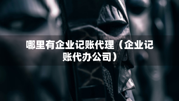 哪里有企業(yè)記賬代理（企業(yè)記賬代辦公司）