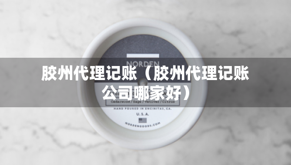 膠州代理記賬（膠州代理記賬公司哪家好）